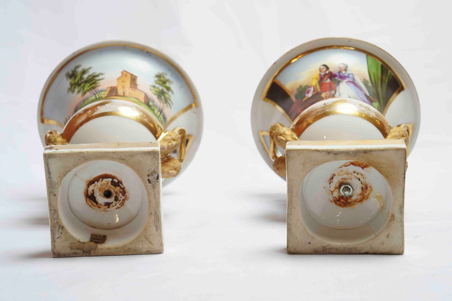 Sevres Urns Pair