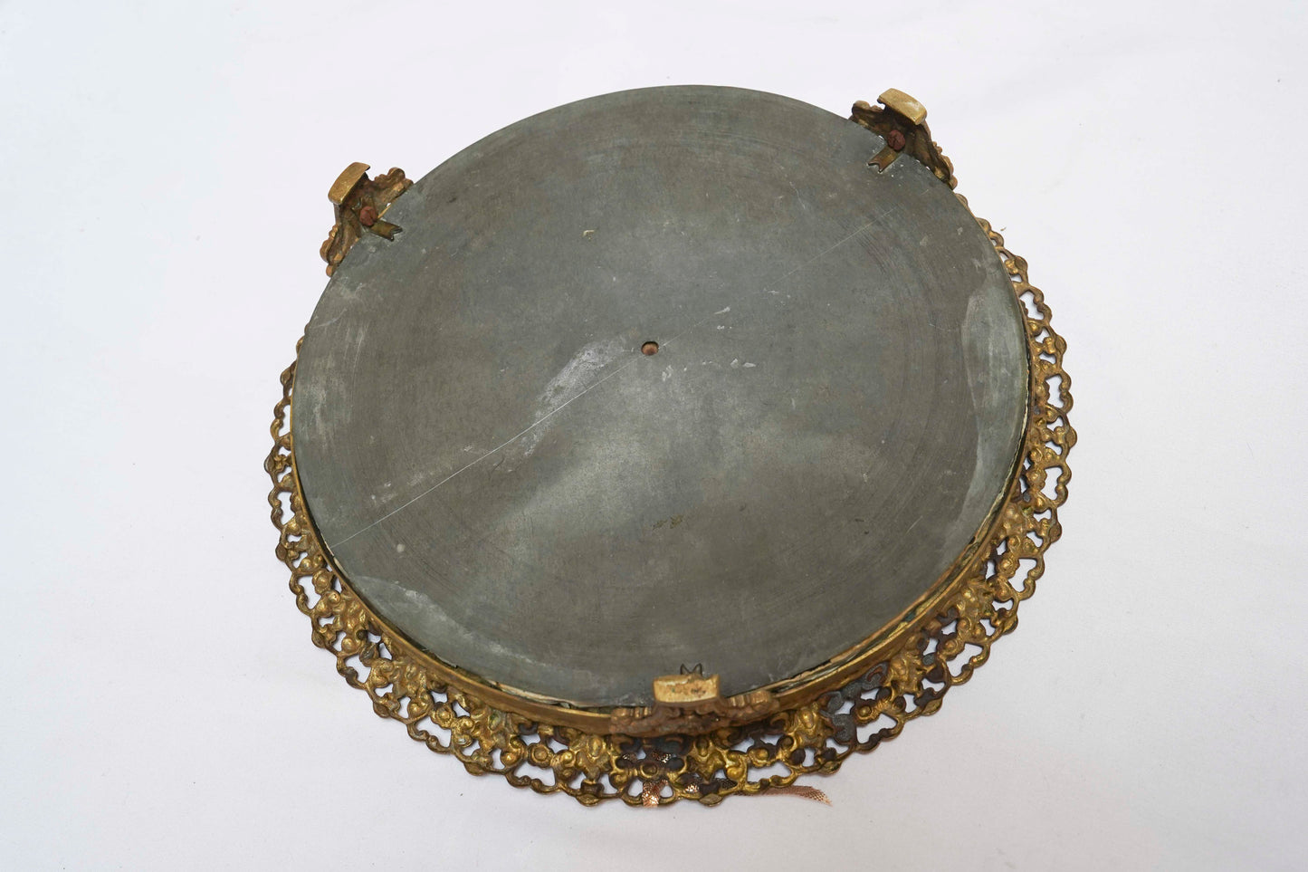Antique Bronze Reticulated Plateau