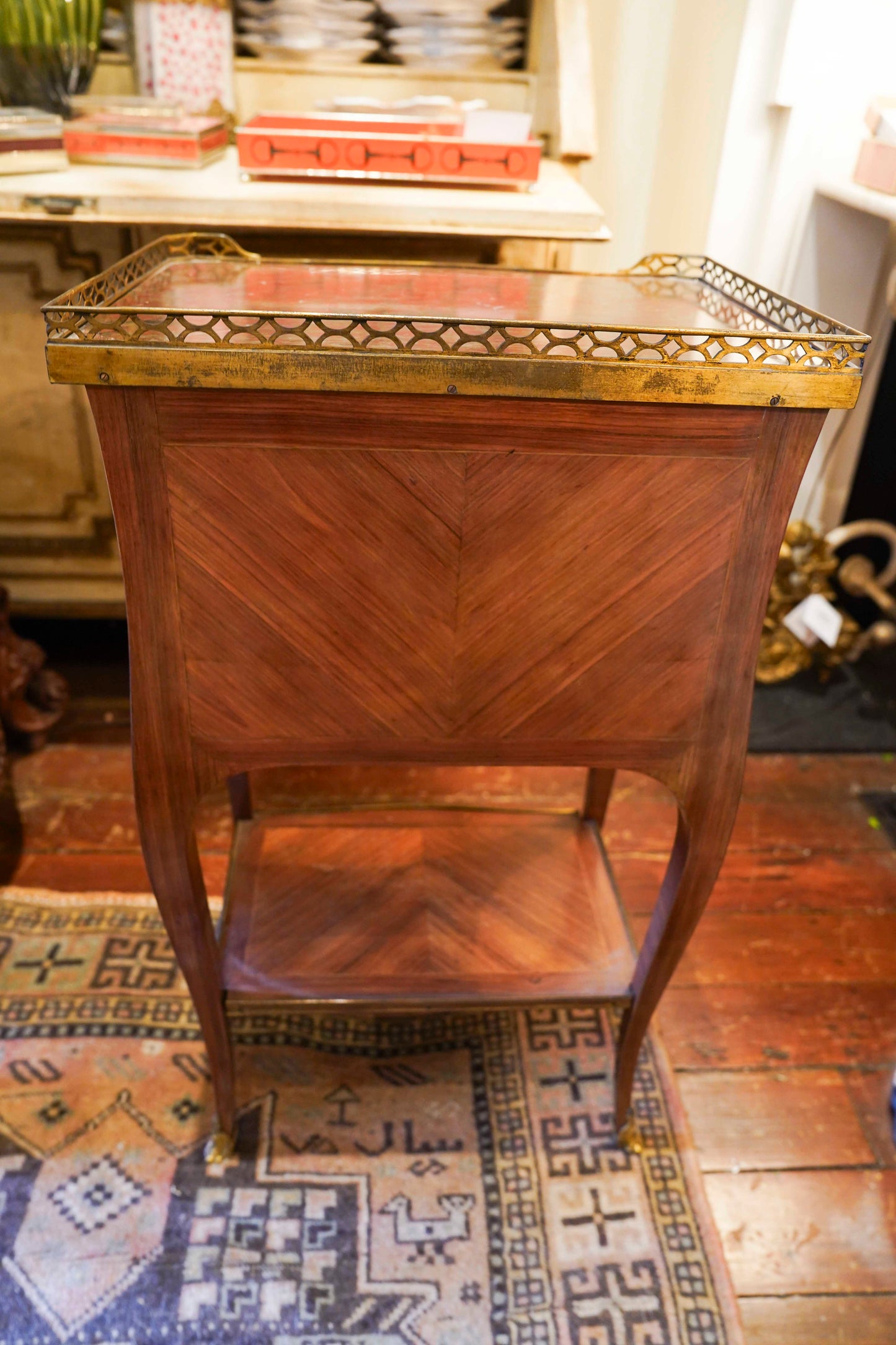 Louis XVI Inlaid Marble Table