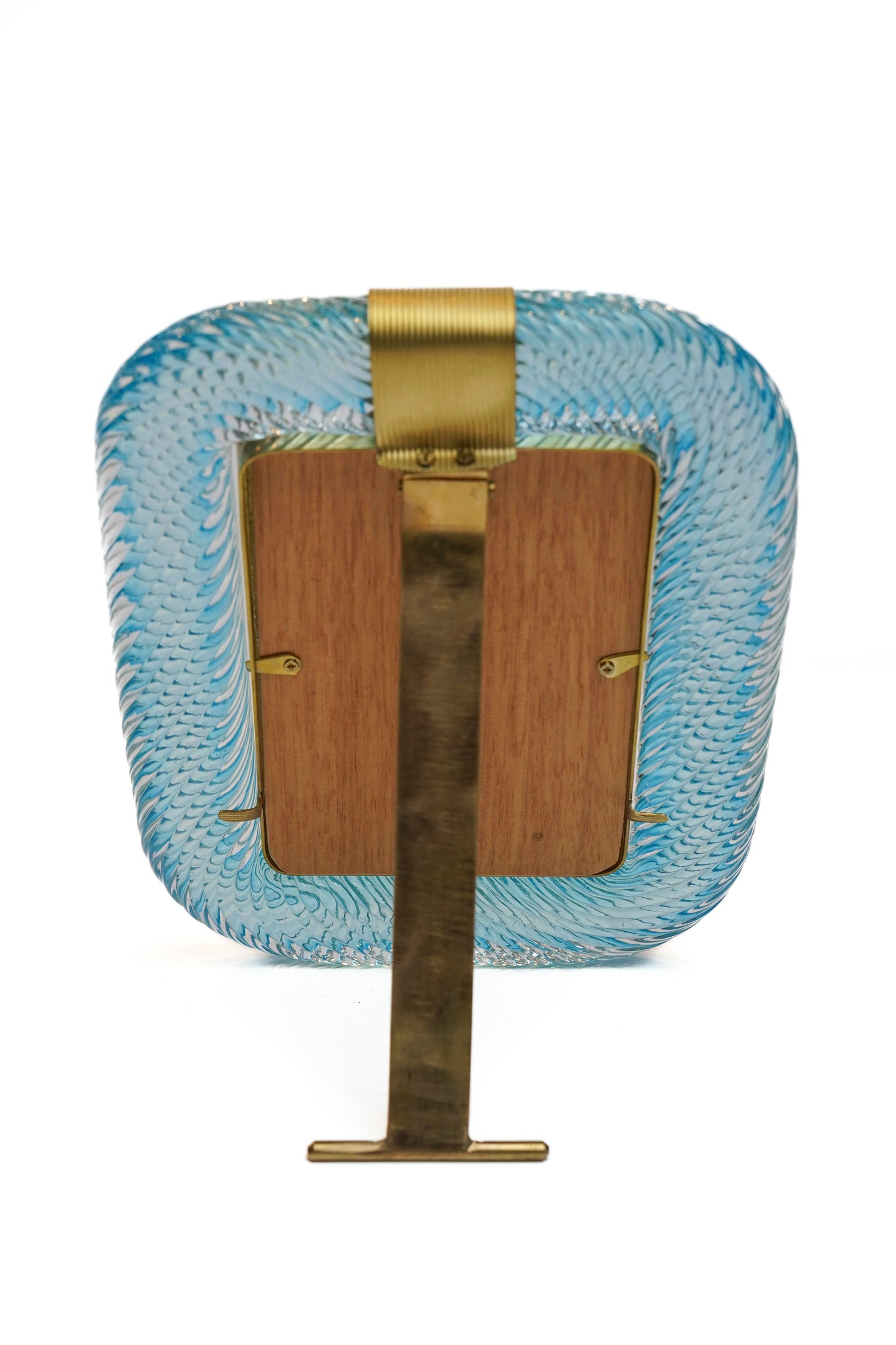 Murano Picture Frame Aqua Green and Clear