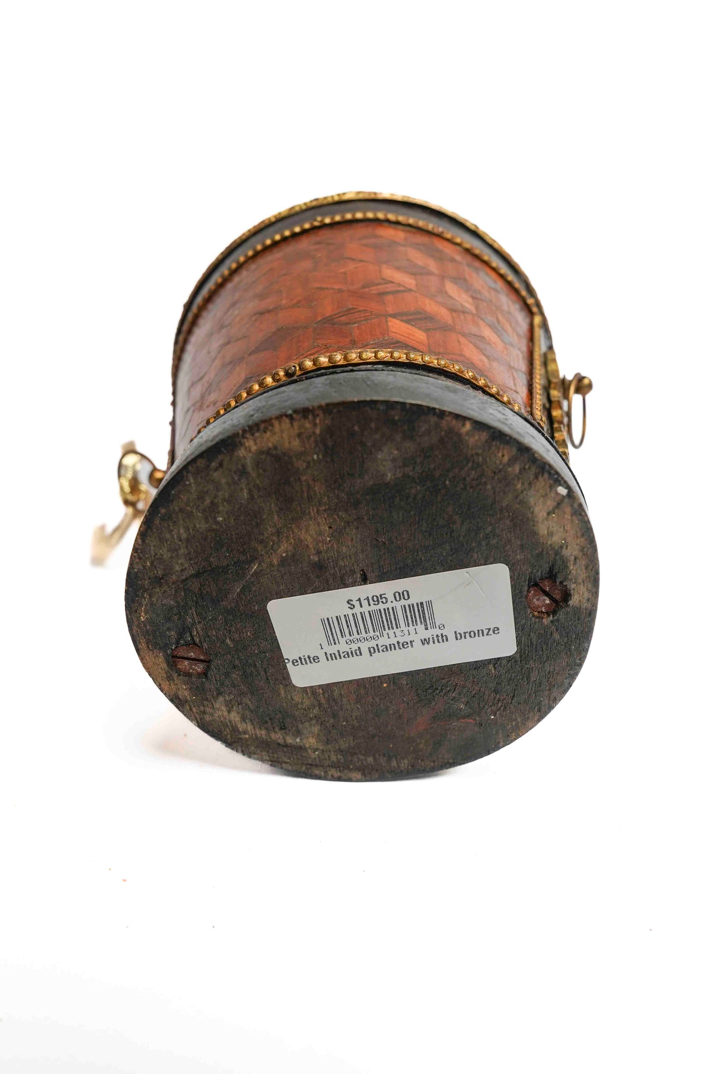 Petite Inlaid Planter with Bronze