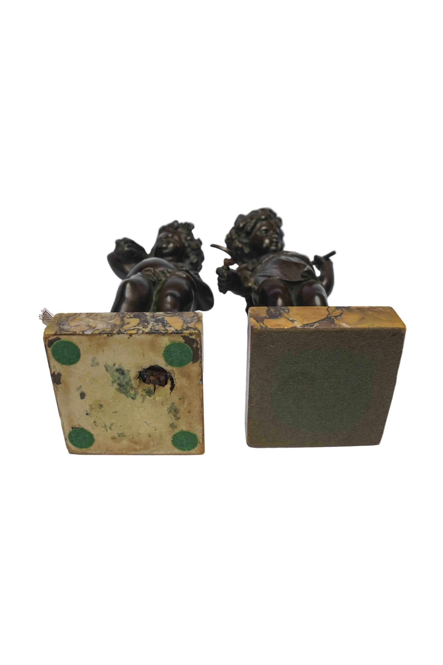 Bronze Cherubs on Sienna Base Pair