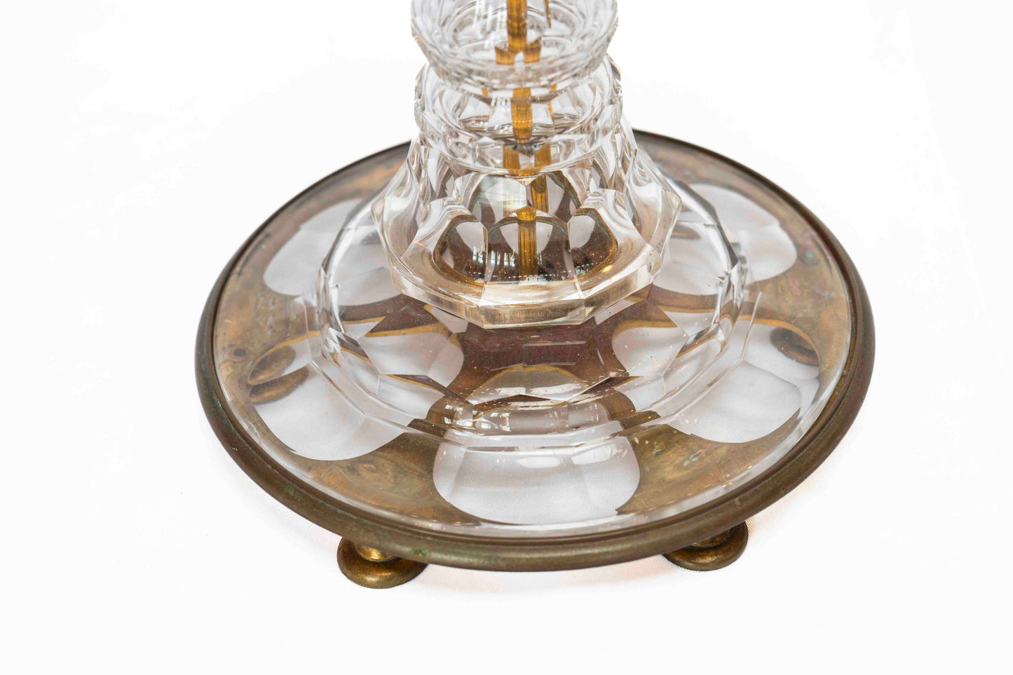 19th C Baccarat Style Crystal Tazza