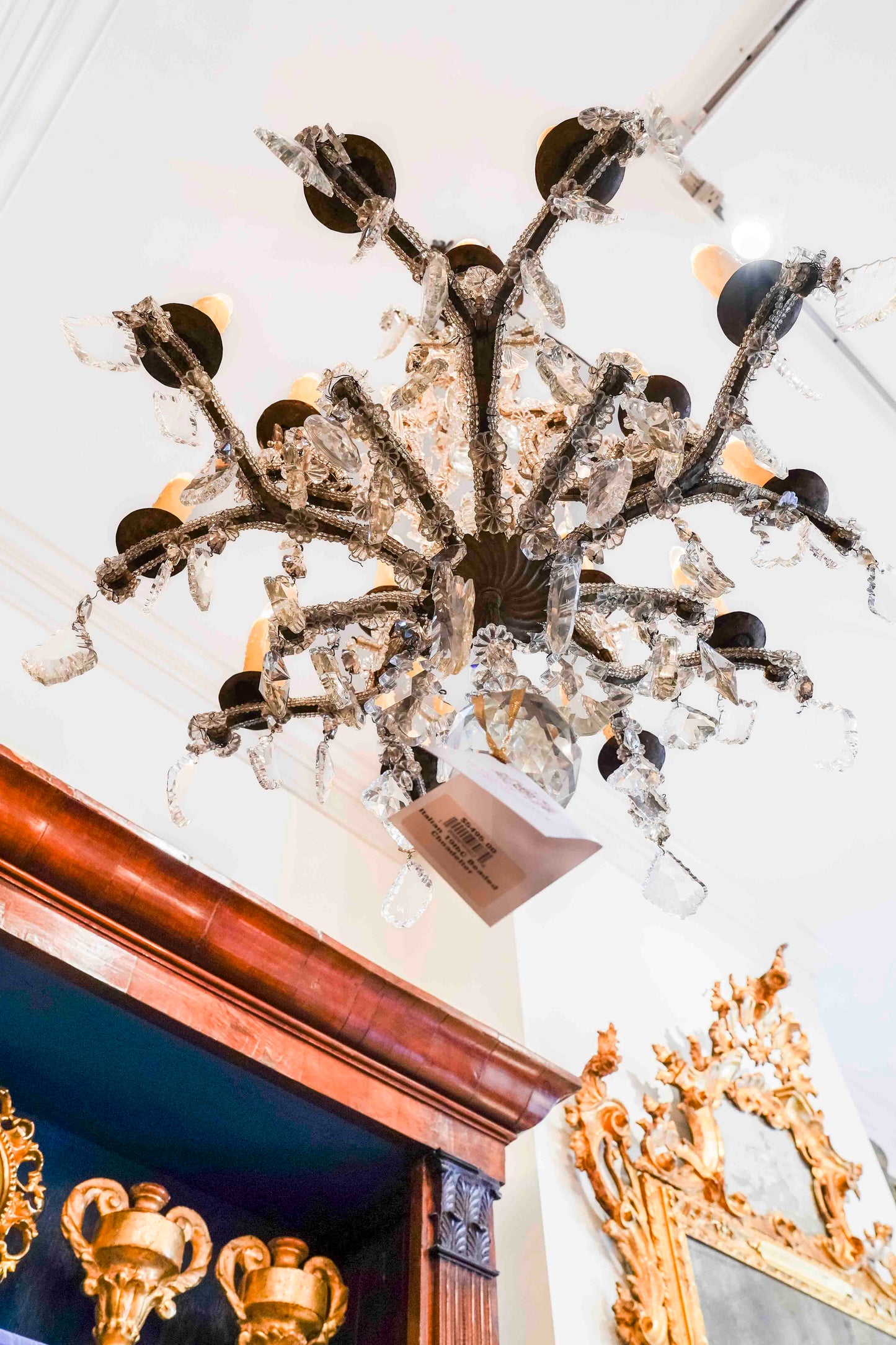 Italian 19th Century Beaded Chandelier