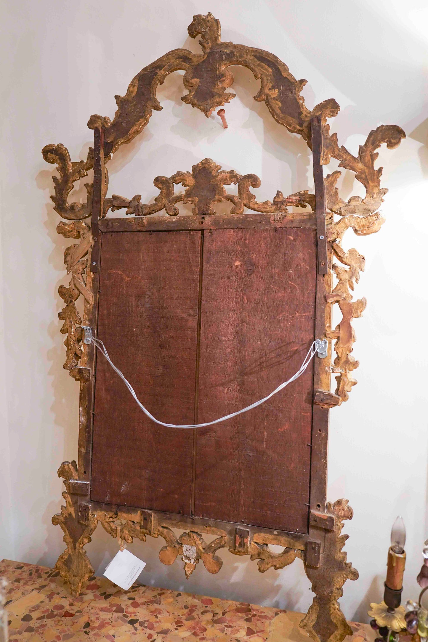 19th Century Italian Water Gilt Mirror