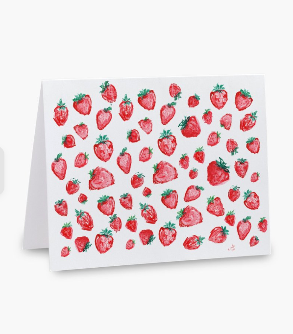 Strawberry Single Notecard