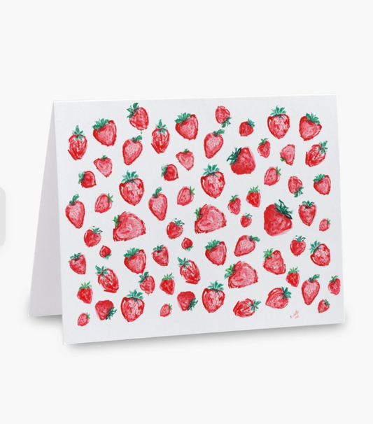 Strawberry Single Notecard