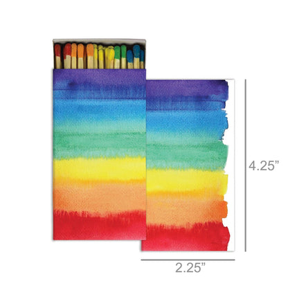Matches - Watercolor Rainbow