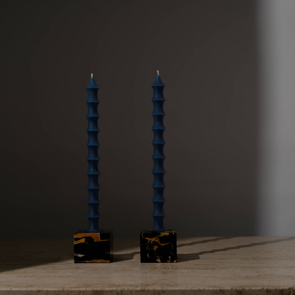 Bamboo Taper Beeswax Candles - A Pair: Vanilla Caramel
