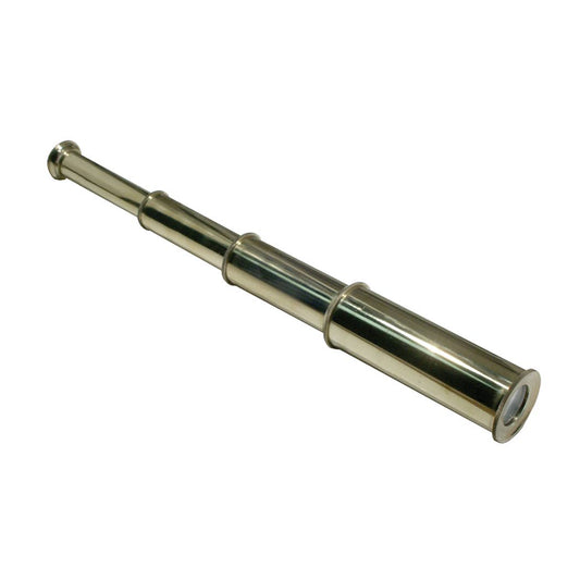 Brass Telescope with 10X Lens and 4 Pipes, 14"