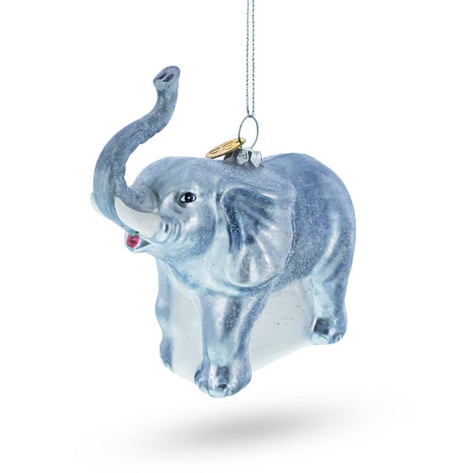Elephant Glass Ornament