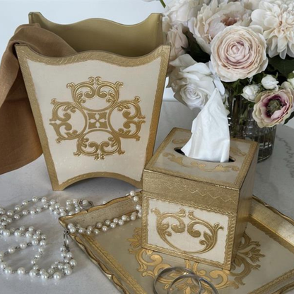 Florentino Baroque Wooden Tissue Box Cover