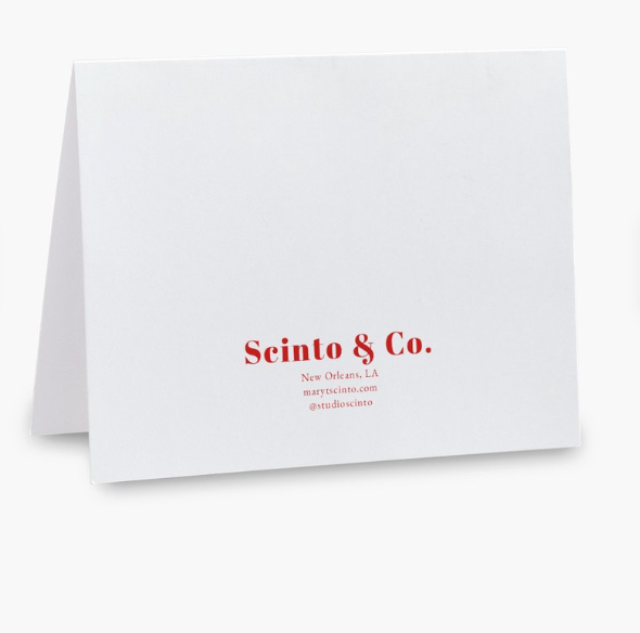 Strawberry Single Notecard