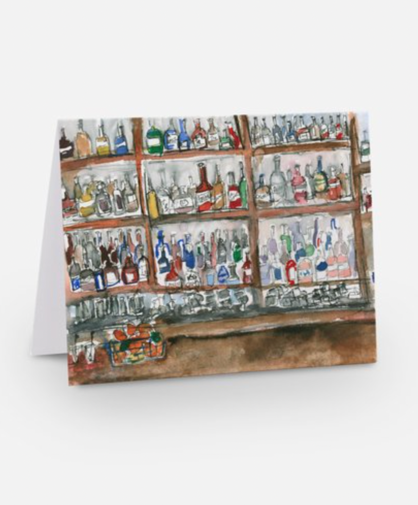 Bar Scene Single Card