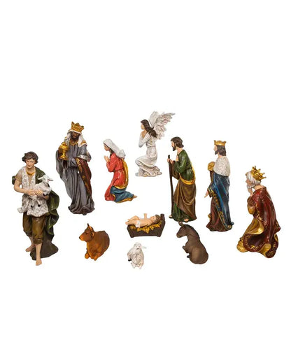 15"RESIN NATIVITY TABLEPIECE SET 11PCS