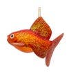 5"NOBLE GEMS GLASS GOLDFISH ORNAMENT