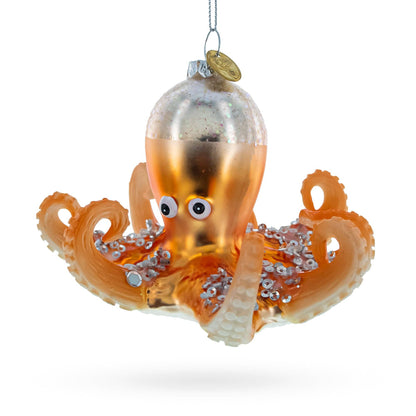 Octopus Glass Ornament