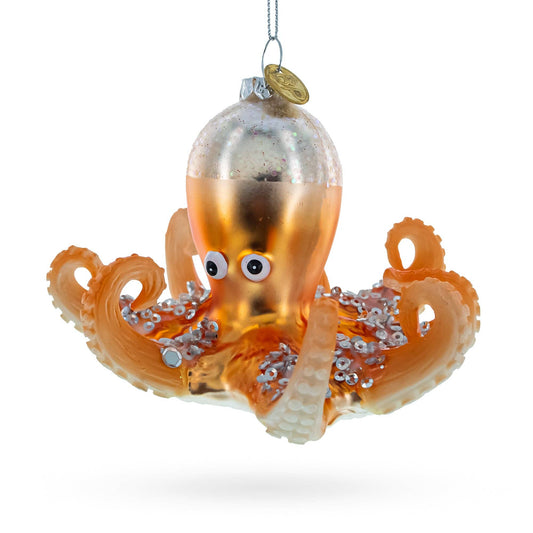 Octopus Glass Ornament