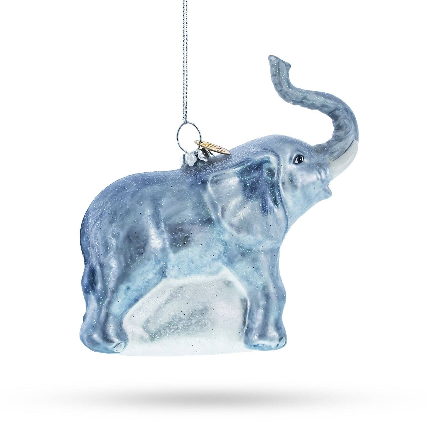 Elephant Glass Ornament