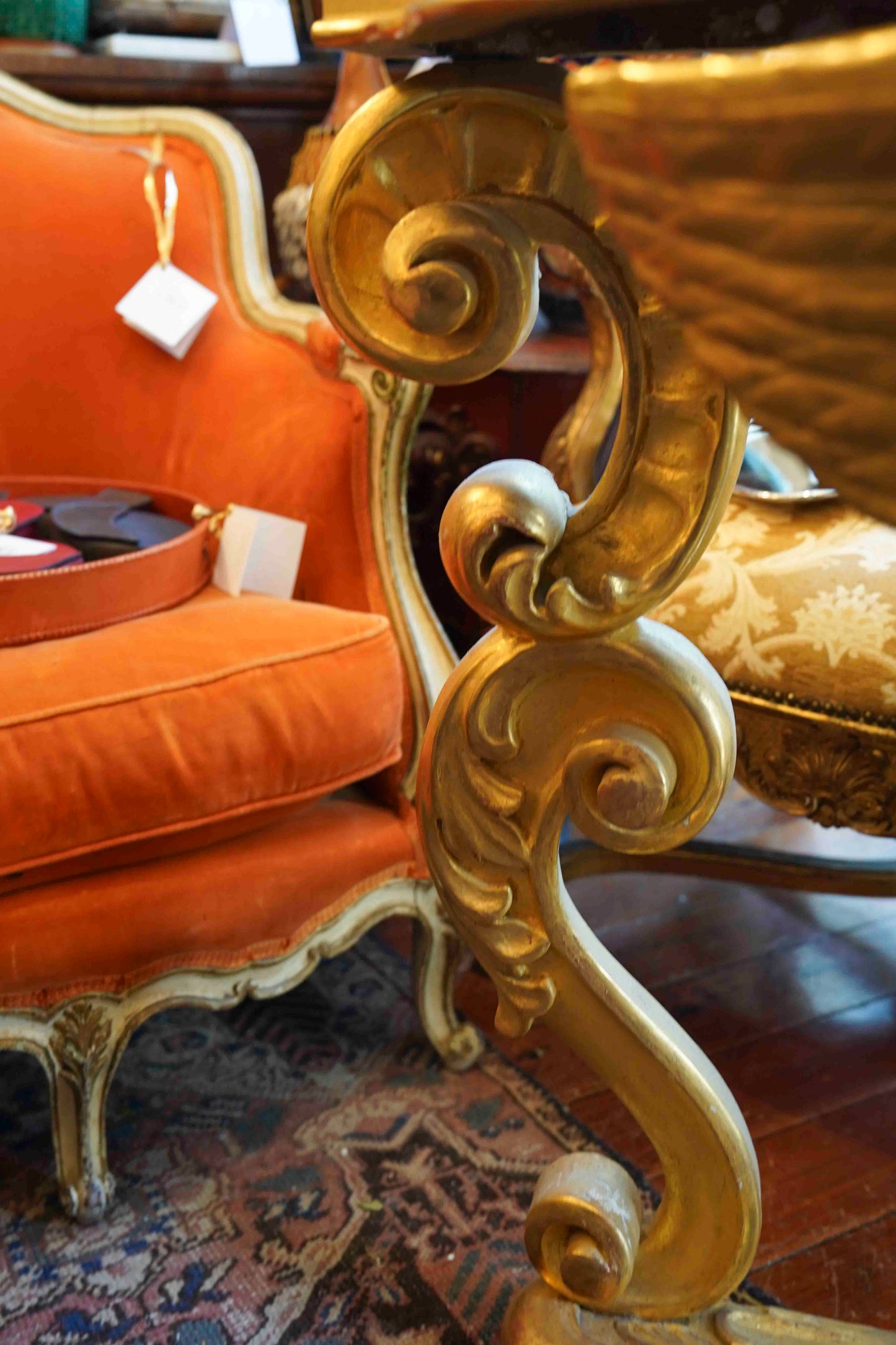 18th Century French Gilt Bare Breasted Caryatid Console