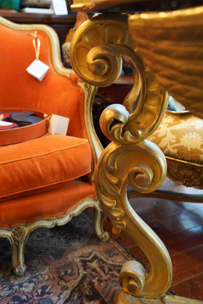 18th Century French Gilt Bare Breasted Caryatid Console