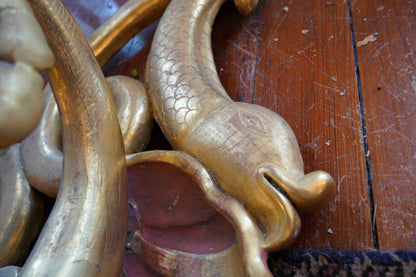 18th Century French Gilt Bare Breasted Caryatid Console