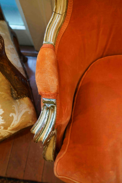 18th Century French Maison Jansen Chairs Pair