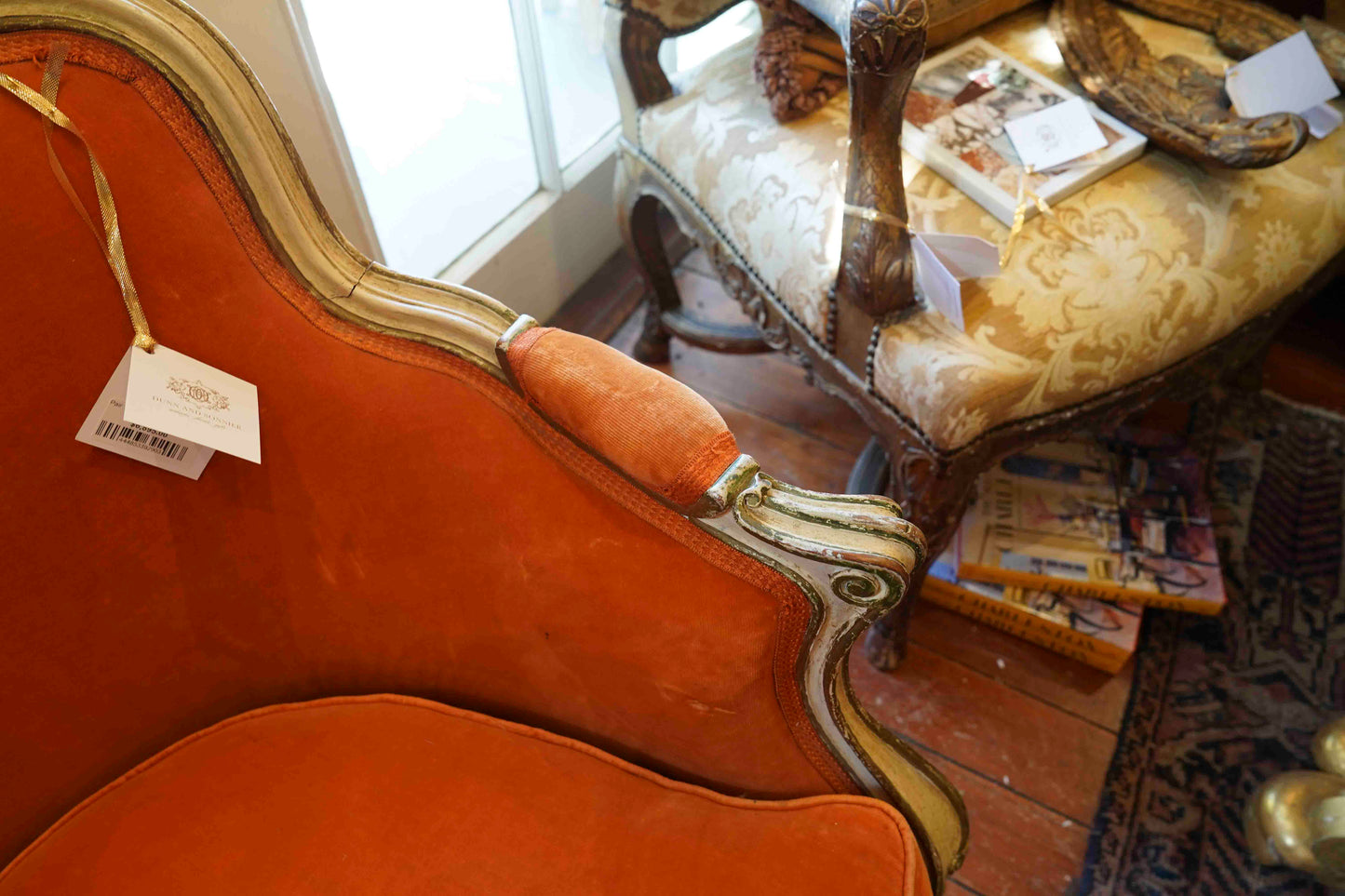 18th Century French Maison Jansen Chairs Pair