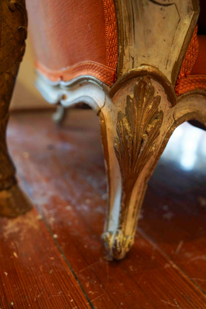 18th Century French Maison Jansen Chairs Pair