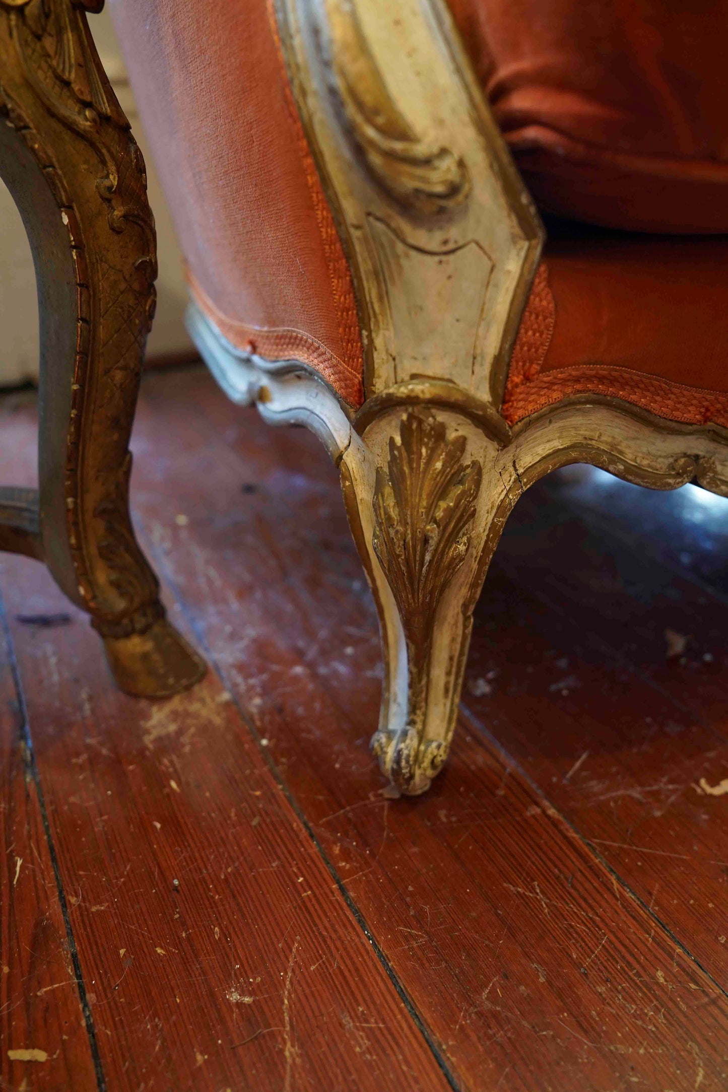 18th Century French Maison Jansen Chairs Pair