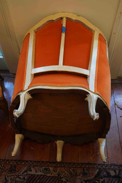 18th Century French Maison Jansen Chairs Pair