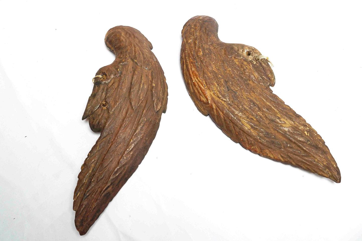 18th Century Giltwood Wing Fragments for pair.