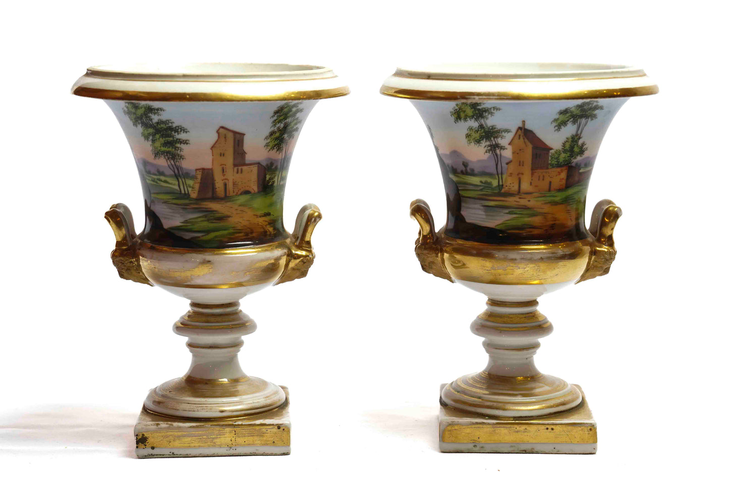 Sevres Urns Pair