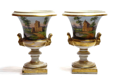Sevres Urns Pair