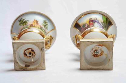 Sevres Urns Pair