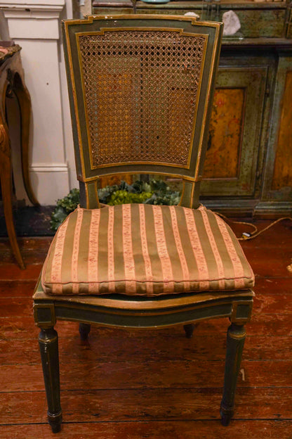 19th Century Italian in Louis XVI Style Cane Chairs (Set of 12)