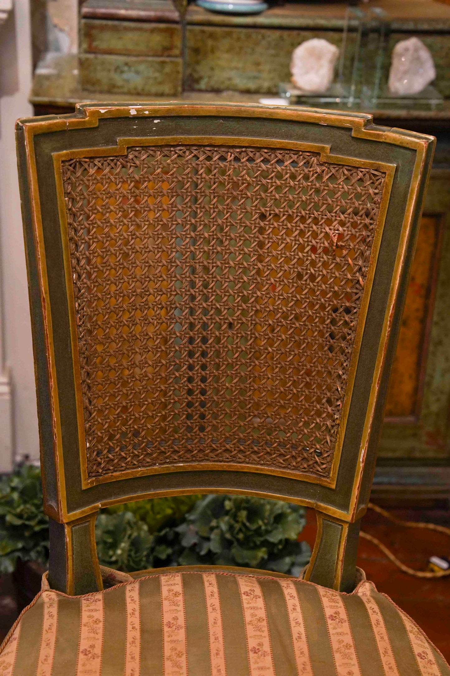 19th Century Italian in Louis XVI Style Cane Chairs (Set of 12)