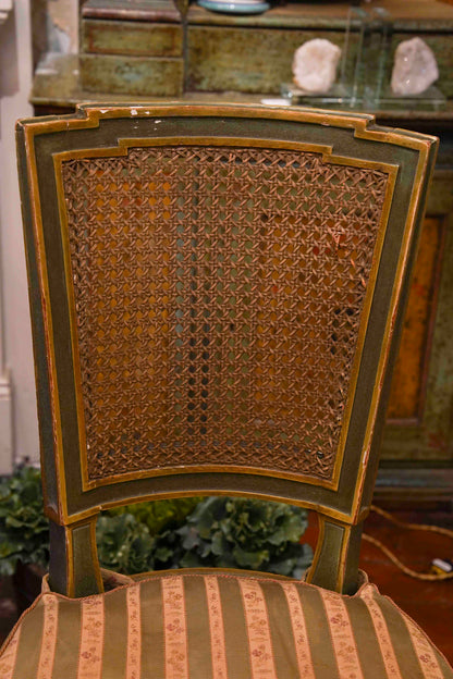 19th Century Italian in Louis XVI Style Cane Chairs (Set of 12)