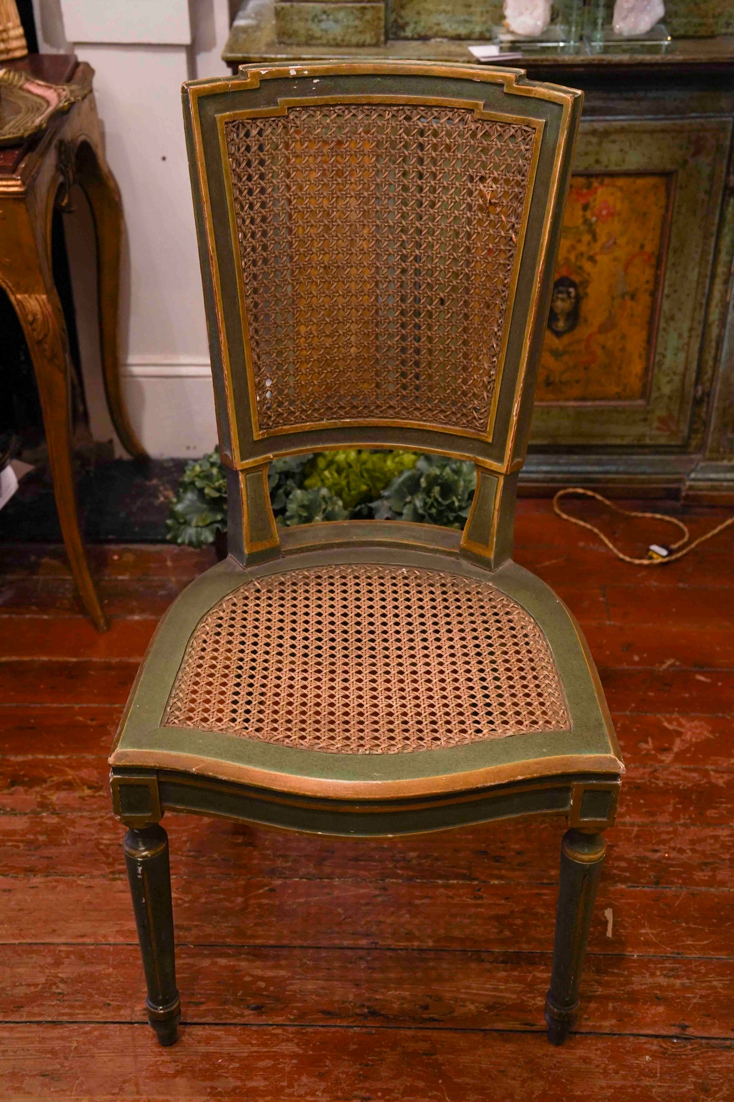 19th Century Italian in Louis XVI Style Cane Chairs (Set of 12)