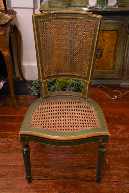 19th Century Italian in Louis XVI Style Cane Chairs (Set of 12)