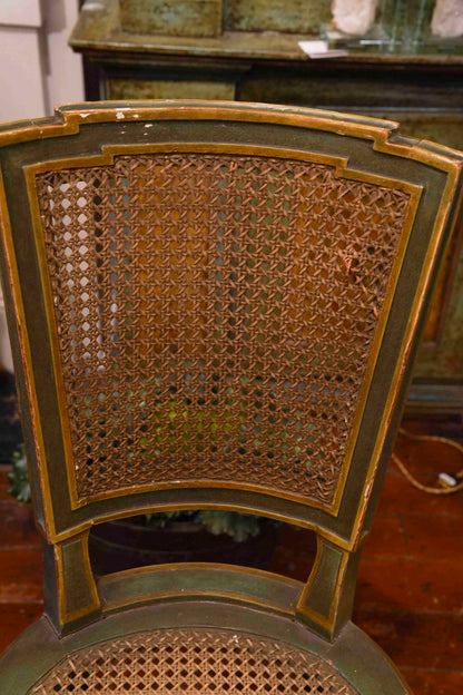 19th Century Italian in Louis XVI Style Cane Chairs (Set of 12)