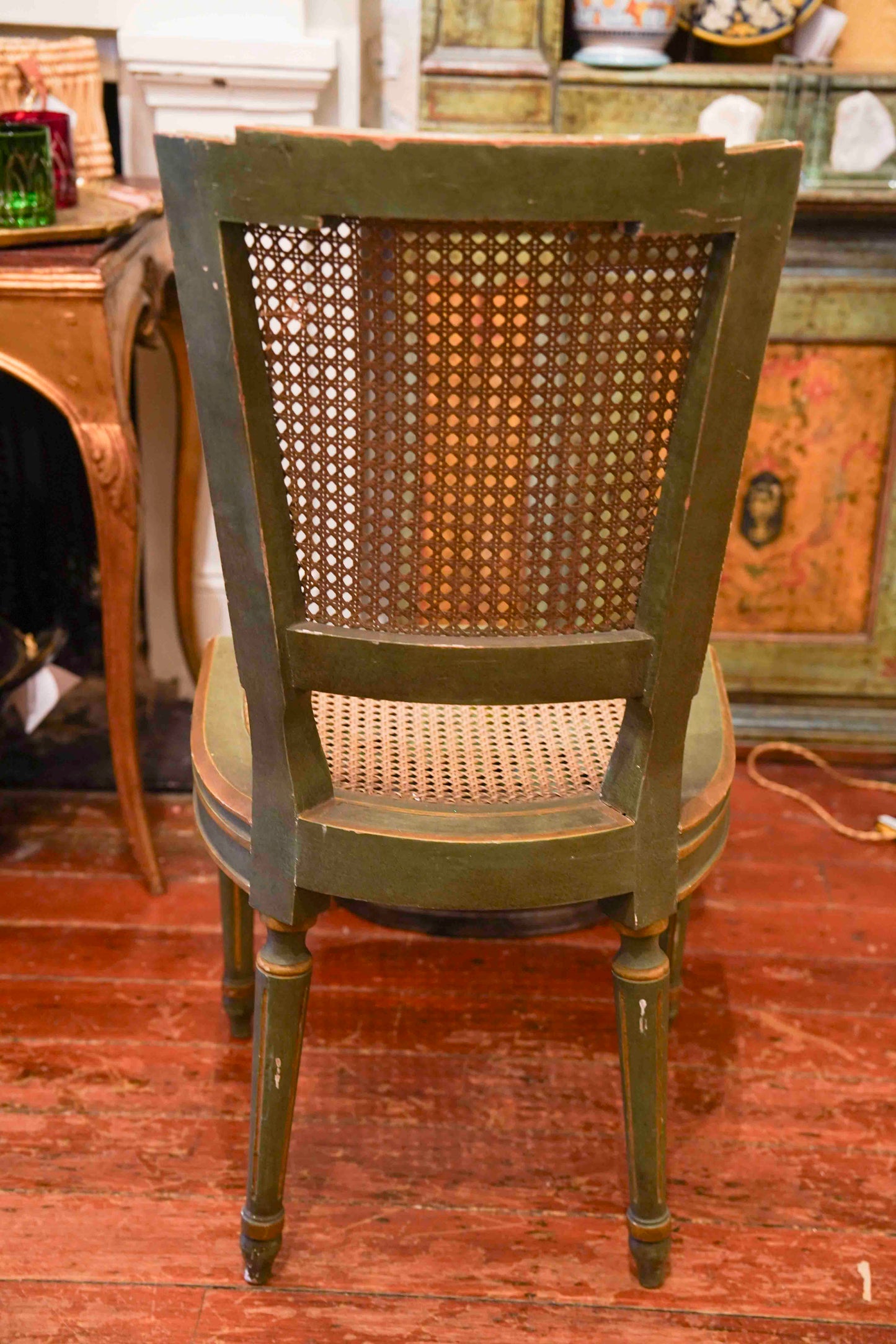 19th Century Italian in Louis XVI Style Cane Chairs (Set of 12)