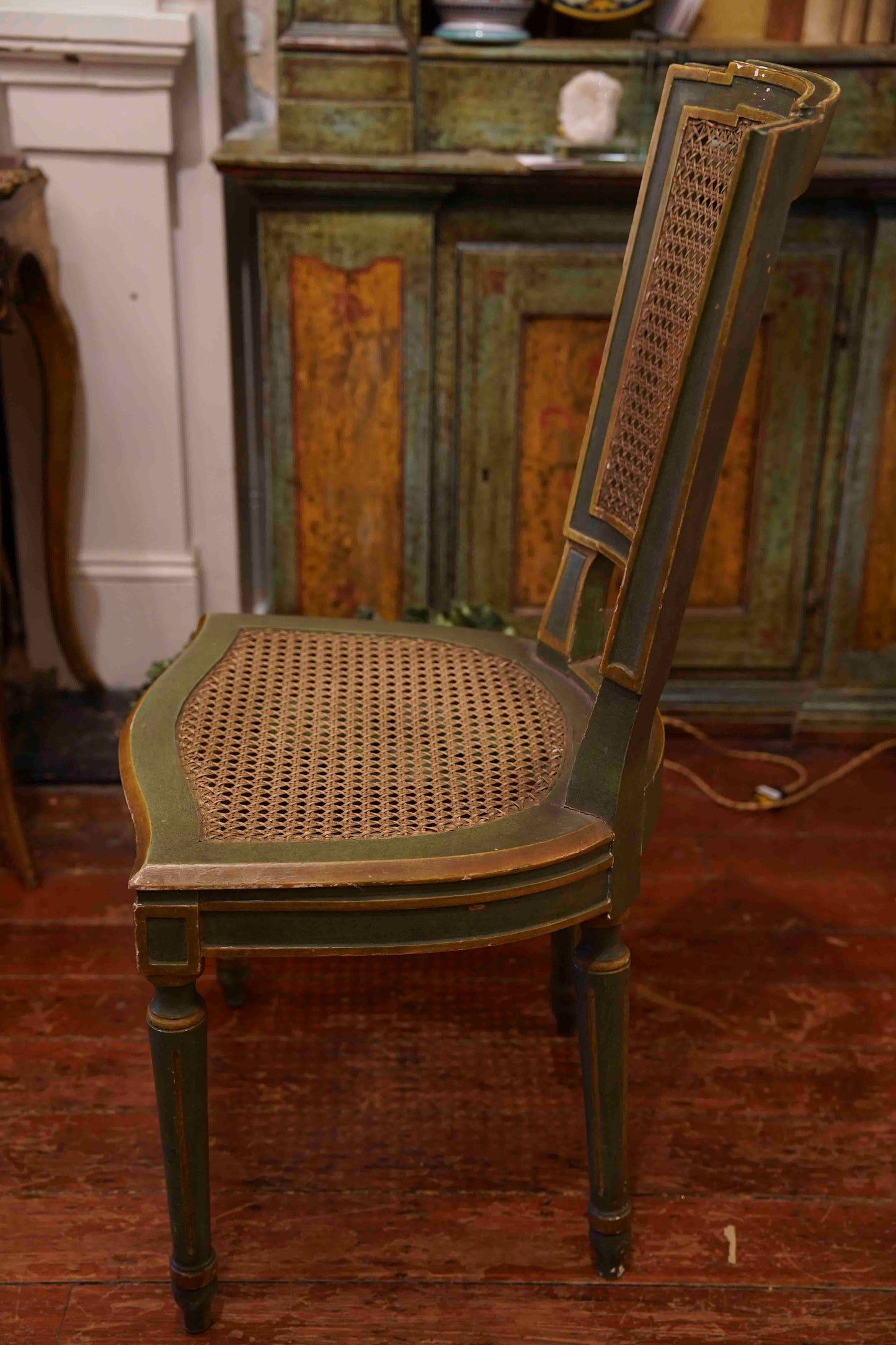 19th Century Italian in Louis XVI Style Cane Chairs (Set of 12)