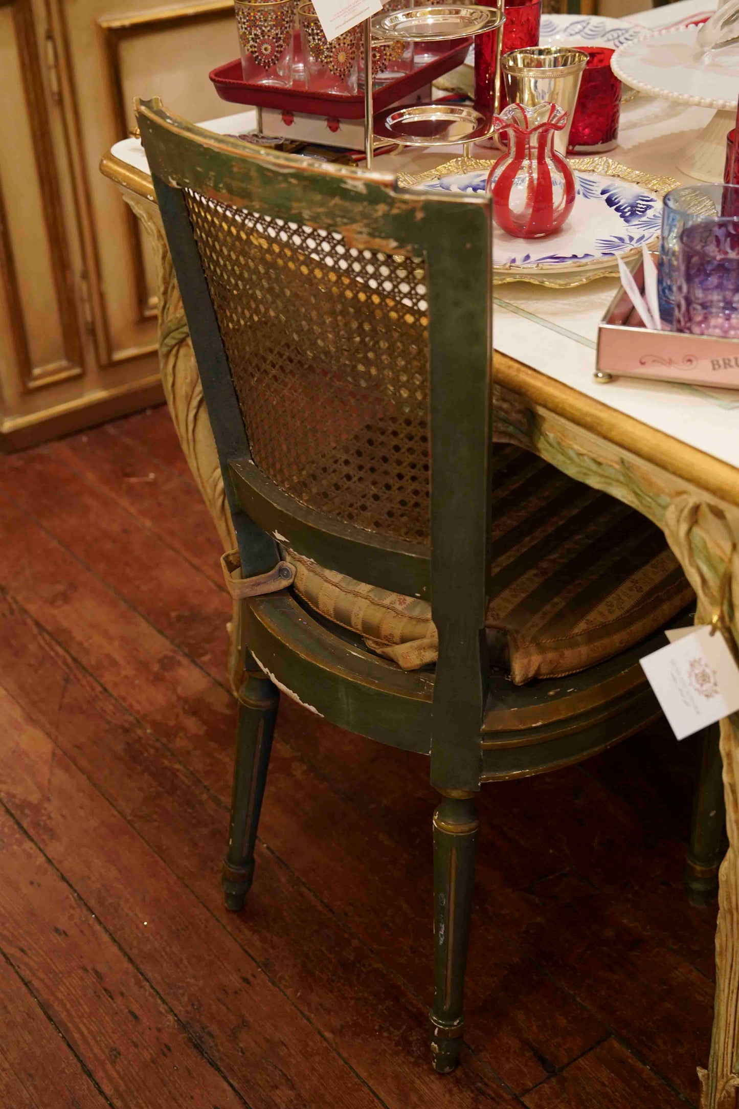 19th Century Italian in Louis XVI Style Cane Chairs (Set of 12)