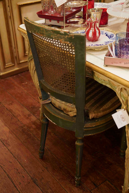 19th Century Italian in Louis XVI Style Cane Chairs (Set of 12)