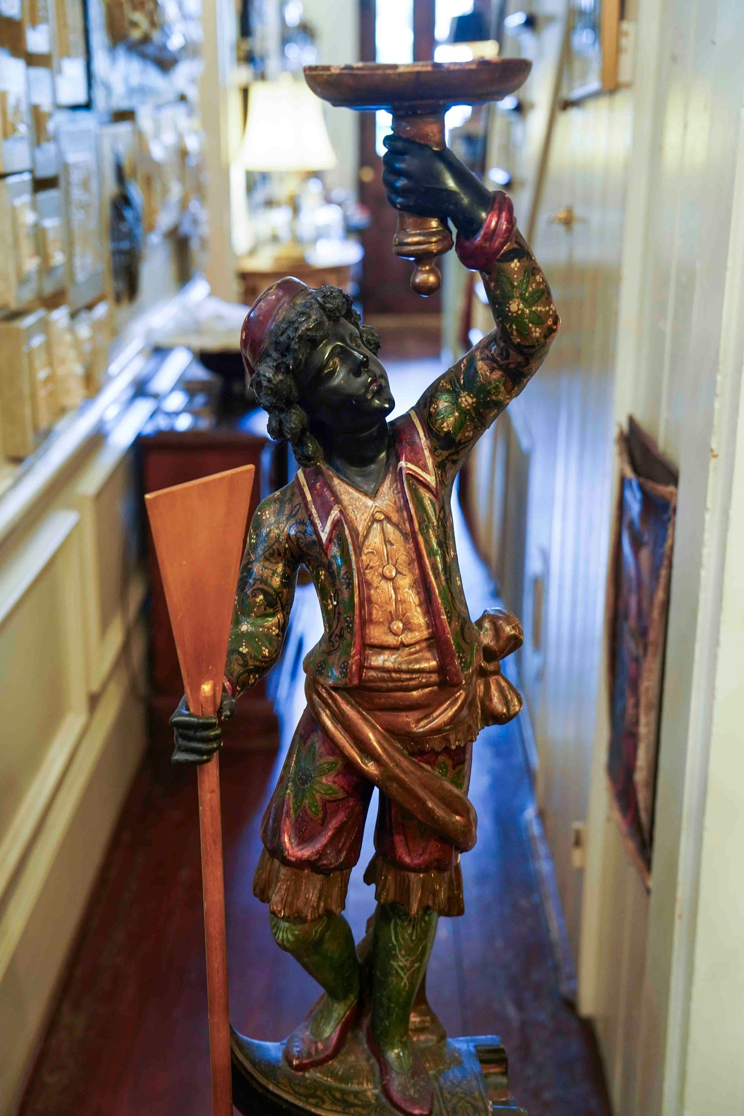 19th Century Venetian Blackamoor Torchiere