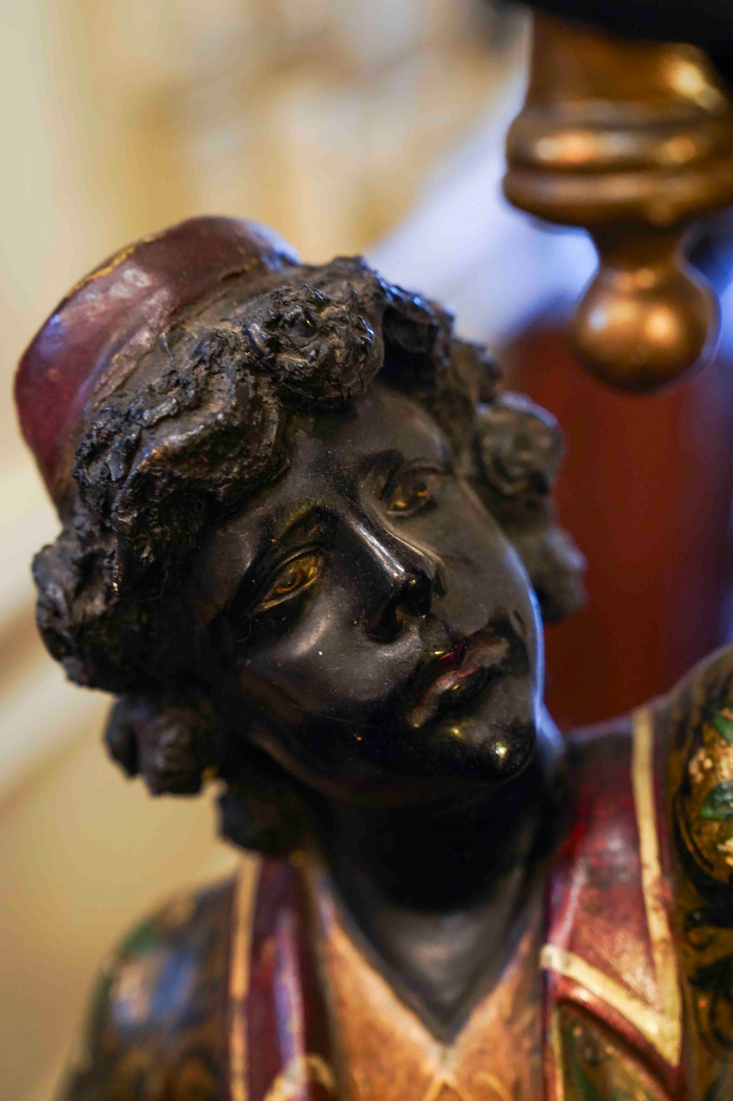19th Century Venetian Blackamoor Torchiere