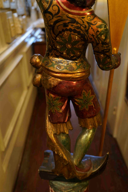 19th Century Venetian Blackamoor Torchiere