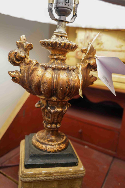 Italian Gilt Urn Lamp