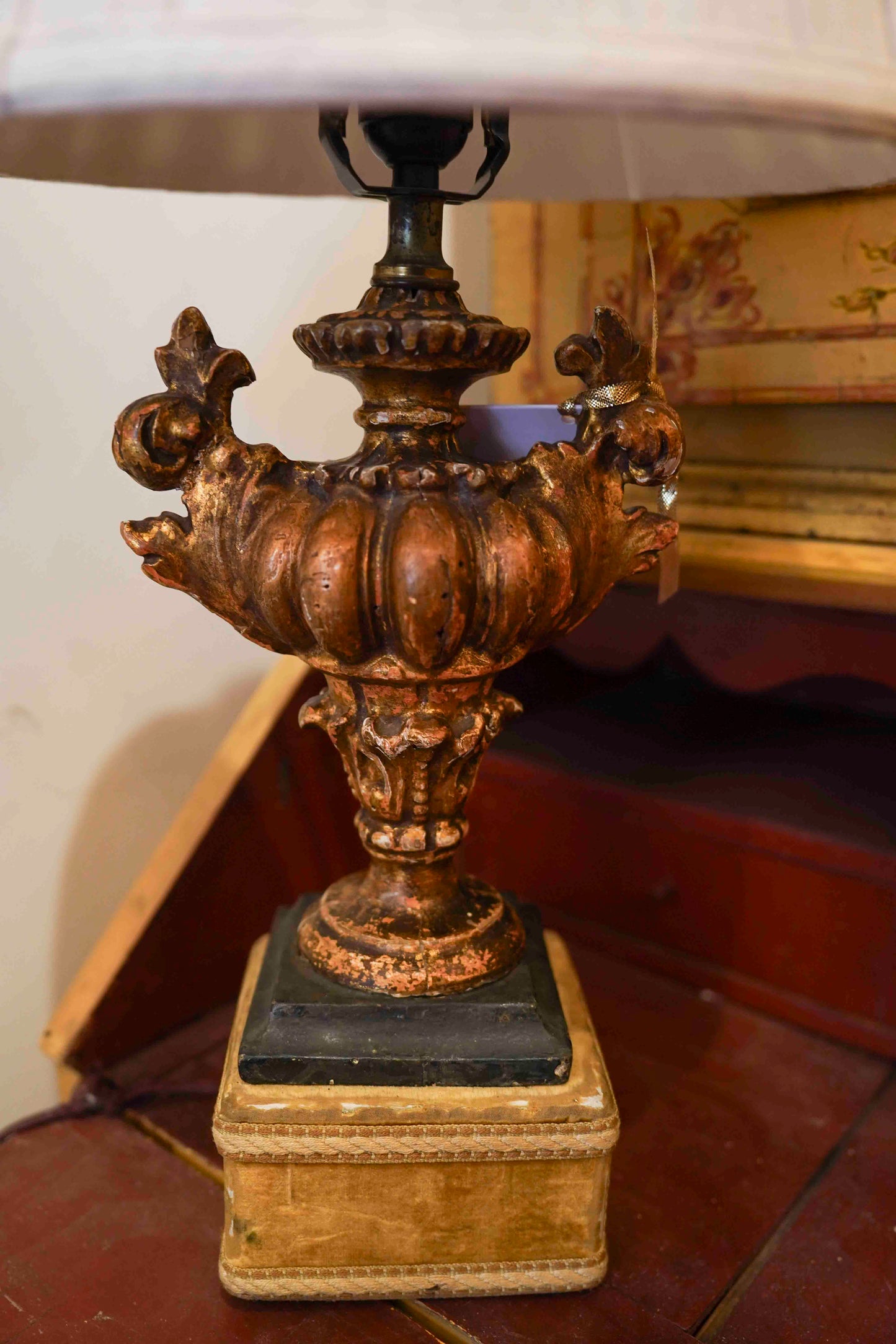 Italian Gilt Urn Lamp